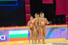 Milli Gimnastika Arenasında Dünya Çempionatının sonuncu günü start götürüb (FOTO)