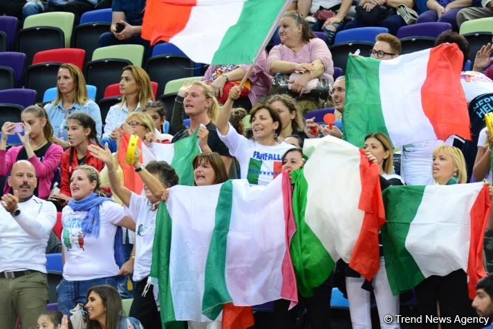 Milli Gimnastika Arenasında Dünya Çempionatının sonuncu günü start götürüb (FOTO)