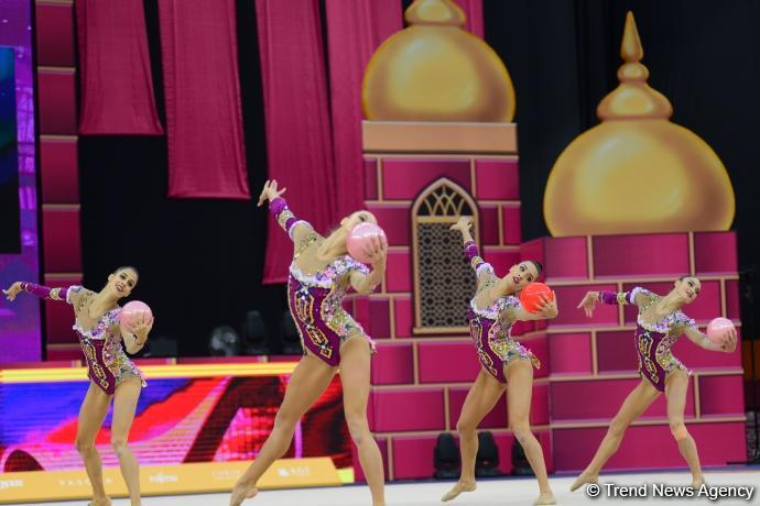 Milli Gimnastika Arenasında Dünya Çempionatının sonuncu günü start götürüb (FOTO)