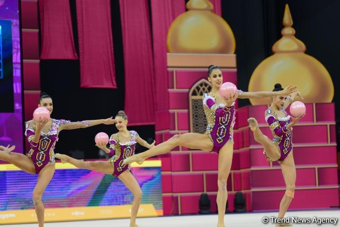 Milli Gimnastika Arenasında Dünya Çempionatının sonuncu günü start götürüb (FOTO)