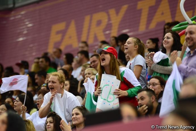 Milli Gimnastika Arenasında Dünya Çempionatının sonuncu günü start götürüb (FOTO)