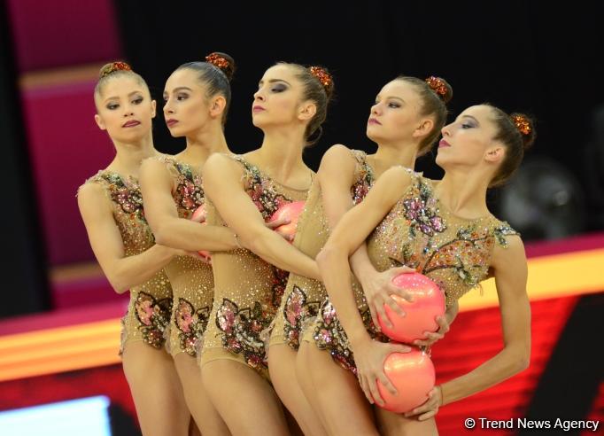 Milli Gimnastika Arenasında Dünya Çempionatının sonuncu günü start götürüb (FOTO)