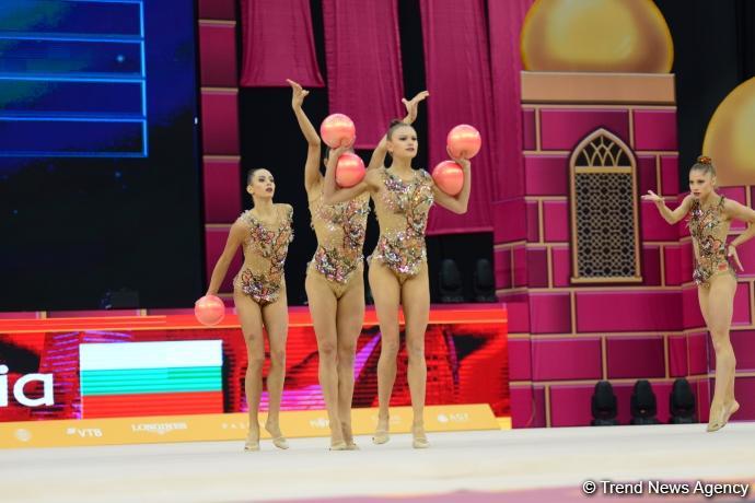 Milli Gimnastika Arenasında Dünya Çempionatının sonuncu günü start götürüb (FOTO)