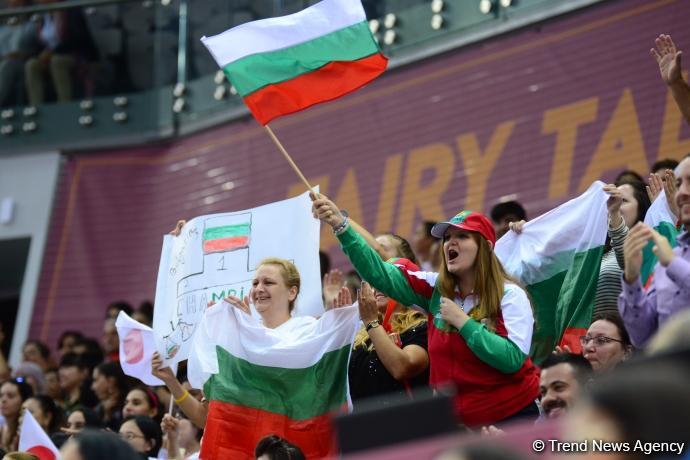 Milli Gimnastika Arenasında Dünya Çempionatının sonuncu günü start götürüb (FOTO)