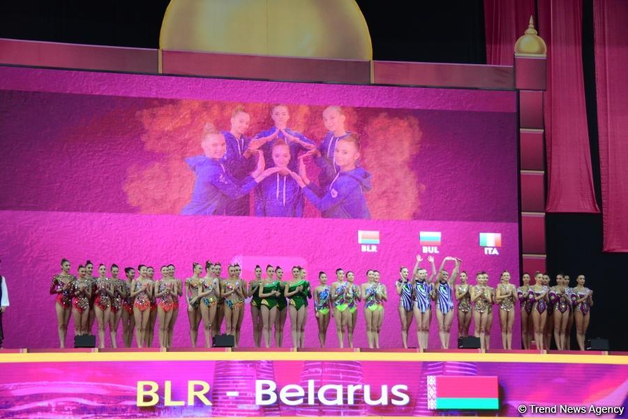 Milli Gimnastika Arenasında Dünya Çempionatının sonuncu günü start götürüb (FOTO)