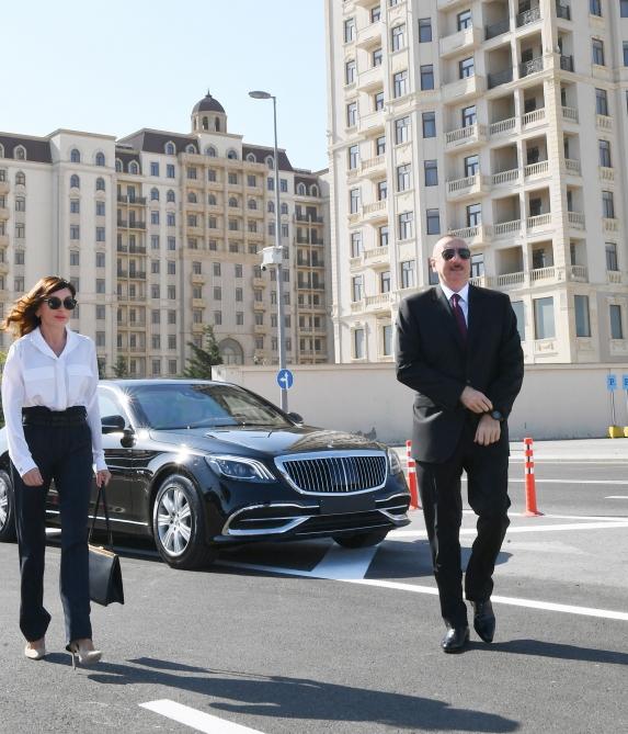 Prezident İlham Əliyev və birinci xanım Mehriban Əliyeva Bakı Nəqliyyat Agentliyinin “Koroğlu” Nəqliyyat Mübadilə Mərkəzinin açılışında iştirak ediblər (FOTO) (YENİLƏNİB)