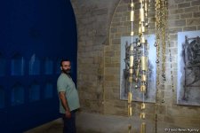 Nəsimi Festivalı Şirvanşahlar Sarayında “İrfani sirlər” adlı sərgi ilə öz işinə başlayıb (FOTO)