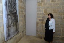 Nəsimi Festivalı Şirvanşahlar Sarayında “İrfani sirlər” adlı sərgi ilə öz işinə başlayıb (FOTO)
