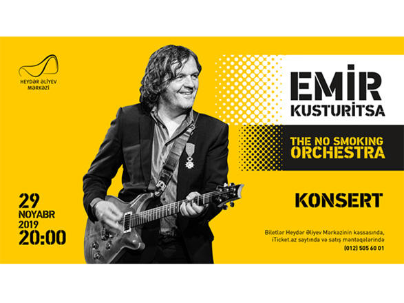 Emir Kusturitsa və qrupu Heydər Əliyev Mərkəzində çıxış edəcək