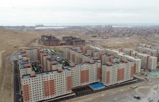 Prezident İlham Əliyev və birinci xanım Mehriban Əliyeva məcburi köçkünlər üçün salınmış “Qobu Park-2” yaşayış kompleksinin açılışında iştirak ediblər (FOTO) (YENİLƏNİB-2)