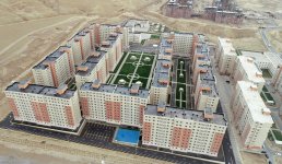 Prezident İlham Əliyev və birinci xanım Mehriban Əliyeva məcburi köçkünlər üçün salınmış “Qobu Park-2” yaşayış kompleksinin açılışında iştirak ediblər (FOTO) (YENİLƏNİB-2)