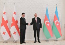 Azərbaycan Prezidenti İlham Əliyev Gürcüstanın Baş Naziri Giorgi Qaxariyanı qəbul edib (FOTO) (YENİLƏNİB)