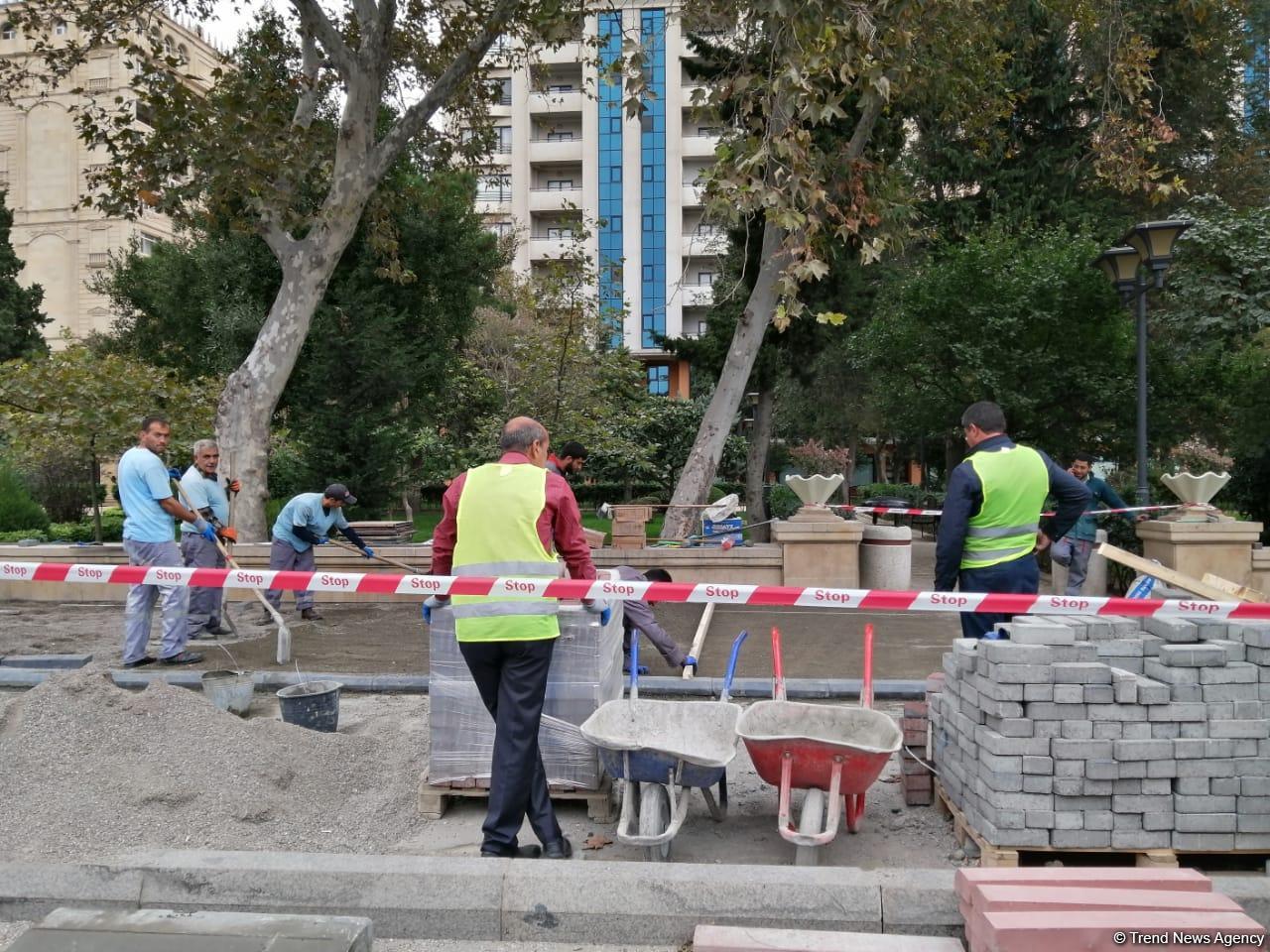 Bakıda 7 kilometrlik velosiped yolunun yaradılması üzrə işlər başlayıb (FOTO)