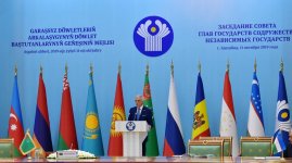 Prezident İlham Əliyev Aşqabadda MDB Dövlət Başçıları Şurasının geniş tərkibdə iclasında iştirak edib (FOTO) (YENİLƏNİB)