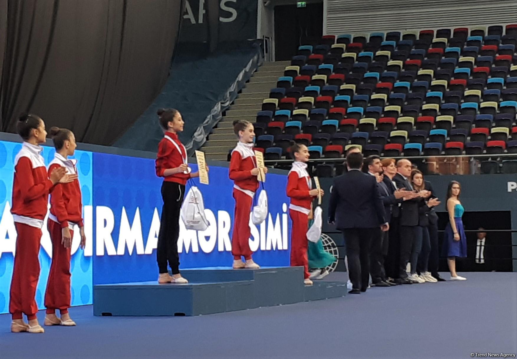 Bədii gimnastika üzrə 26-cı Azərbaycan və Bakı birinciliyinin qaliblərinin mükafatlandırma mərasimi keçirilib (FOTO)