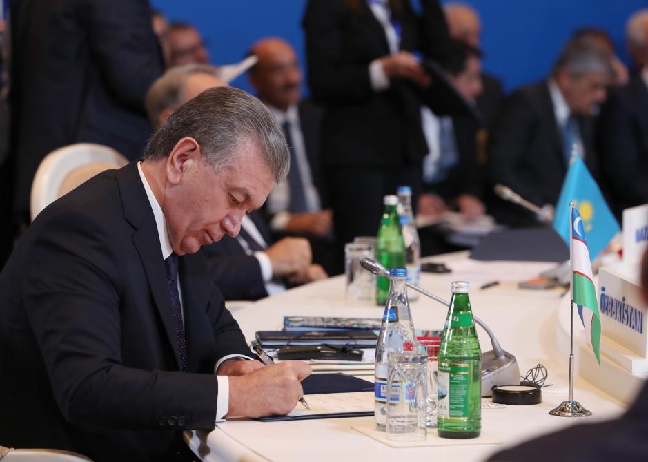 Prezident İlham Əliyev Bakıda Türkdilli Dövlətlərin Əməkdaşlıq Şurasının VII Zirvə Görüşündə iştirak edib (FOTO) (YENİLƏNİB-2)