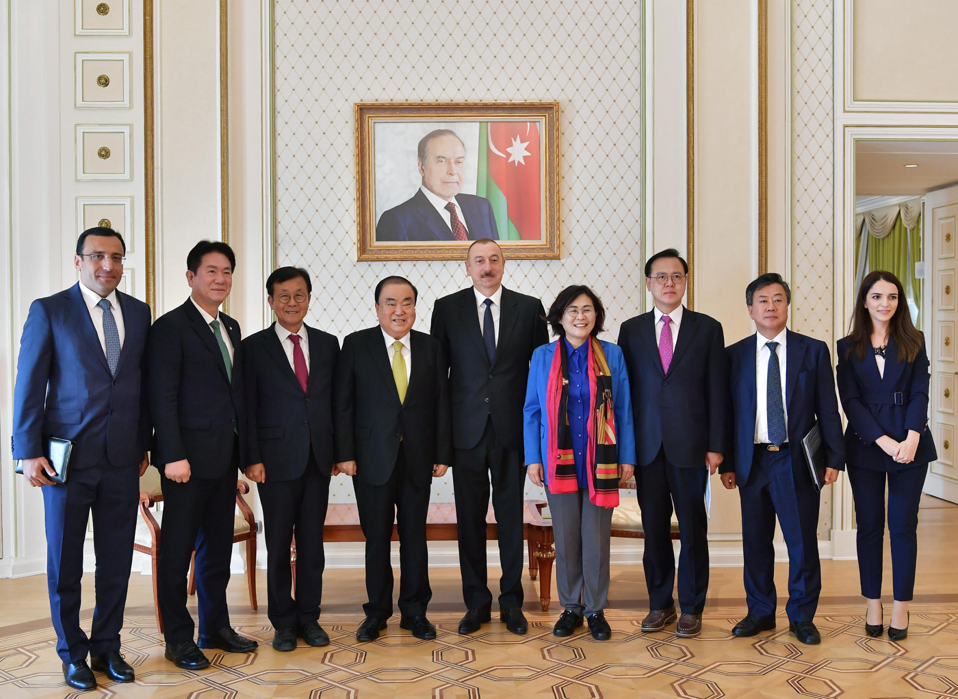 Prezident İlham Əliyev Koreya Respublikası Milli Assambleyasının sədrini qəbul edib (FOTO) (YENİLƏNİB)