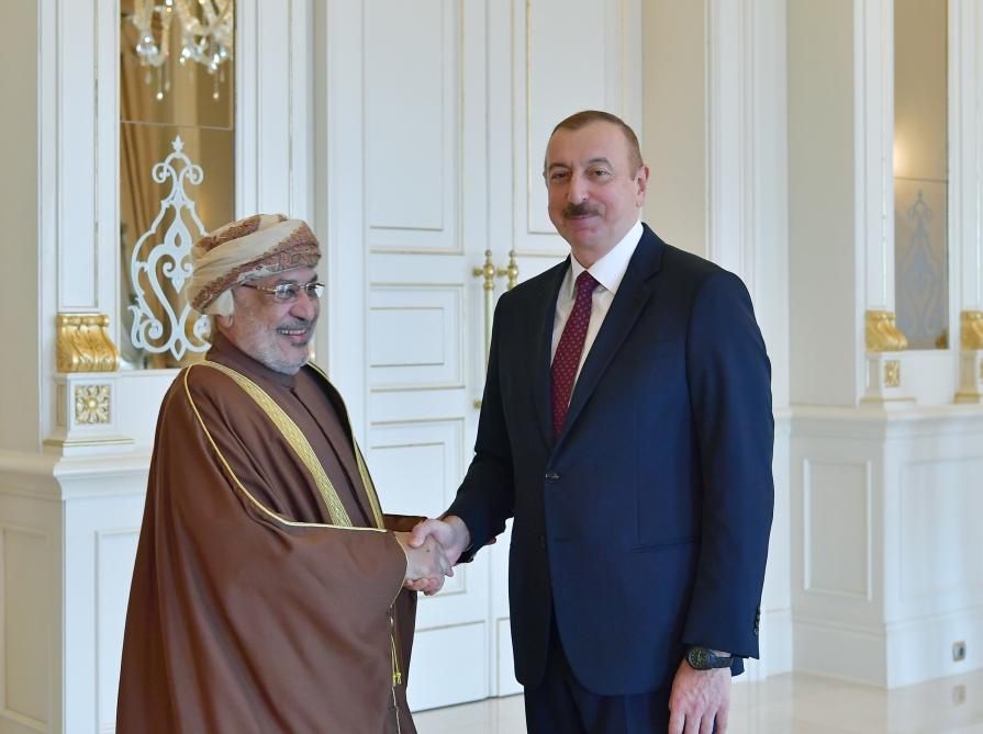 Prezident İlham Əliyev Omanın Dövlət Şurası sədrinin başçılıq etdiyi nümayəndə heyətini qəbul edib (FOTO) (YENİLƏNİB)