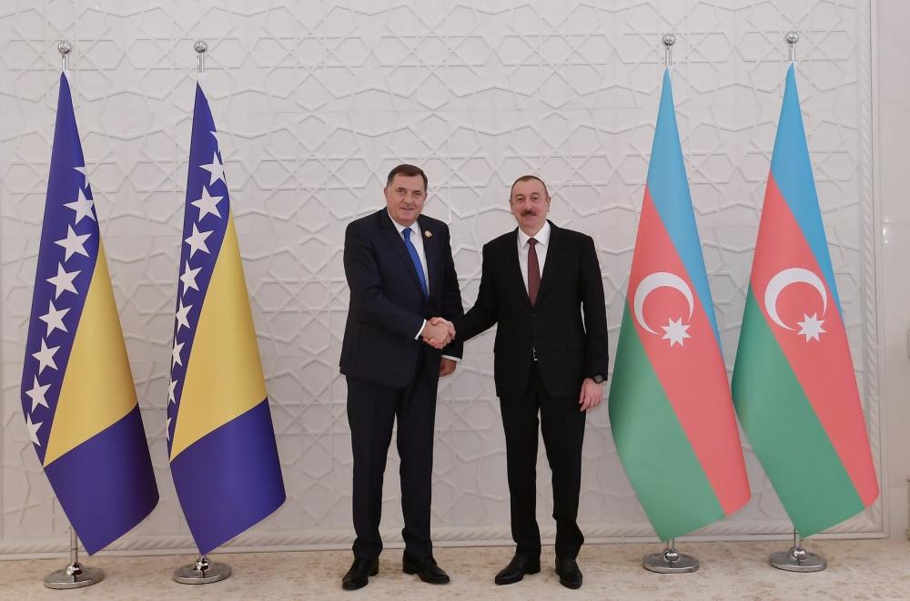 Prezident İlham Əliyev Bosniya və Herseqovinanın Rəyasət Heyətinin Sədri Milorad Dodik ilə görüşüb (FOTO) (YENİLƏNİB)