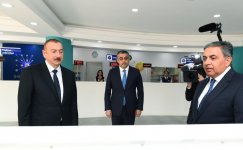 Prezident İlham Əliyev Ağdaş Telekommunikasiya Qovşağında “Şəbəkə” Xidmət Mərkəzinin açılışında iştirak edib (FOTO) (YENİLƏNİB)