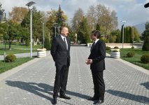 Azərbaycan Prezidenti İlham Əliyev Qəbələ rayonuna səfərə gəlib (FOTO)