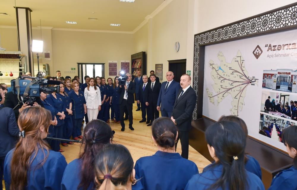 Prezident İlham Əliyev “Azərxalça” ASC-nin Qəbələ filialının açılış mərasimində iştirak edib (FOTO) (YENİLƏNİB)