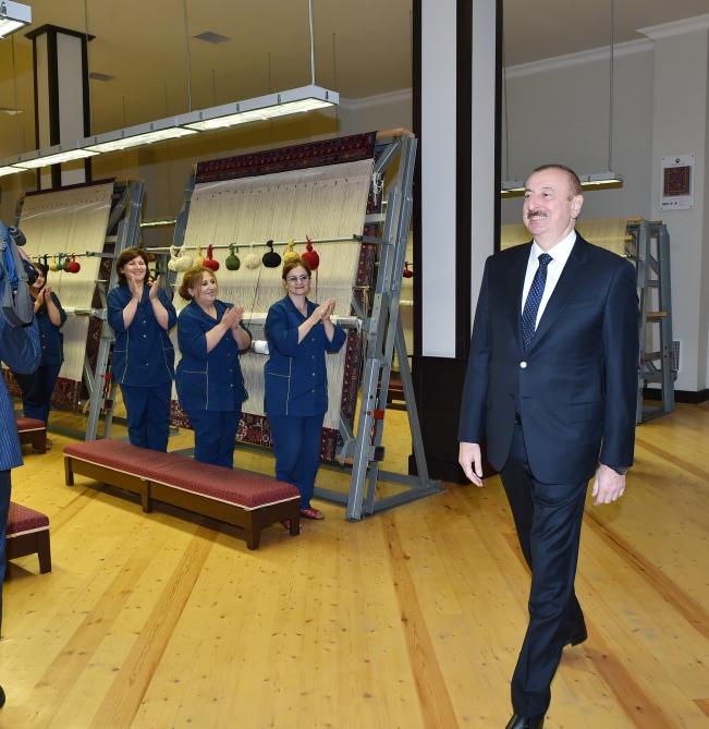 Prezident İlham Əliyev “Azərxalça” ASC-nin Qəbələ filialının açılış mərasimində iştirak edib (FOTO) (YENİLƏNİB)