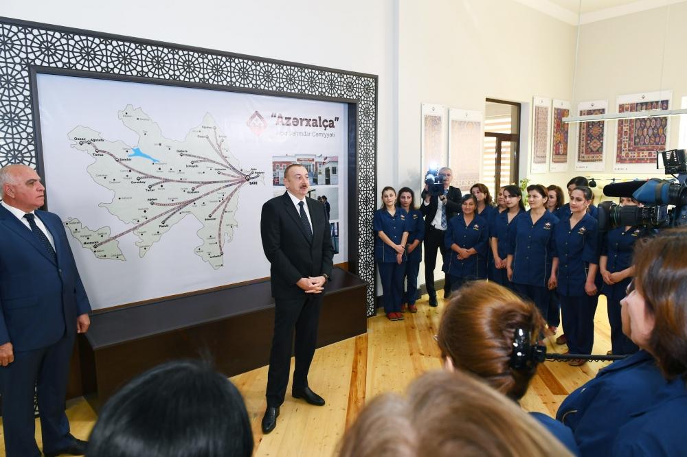 Prezident İlham Əliyev “Azərxalça” ASC-nin Qəbələ filialının açılış mərasimində iştirak edib (FOTO) (YENİLƏNİB)