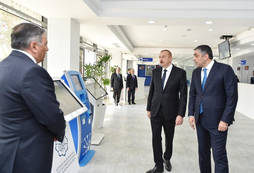 Prezident İlham Əliyev Ağdaş Telekommunikasiya Qovşağında “Şəbəkə” Xidmət Mərkəzinin açılışında iştirak edib (FOTO) (YENİLƏNİB)