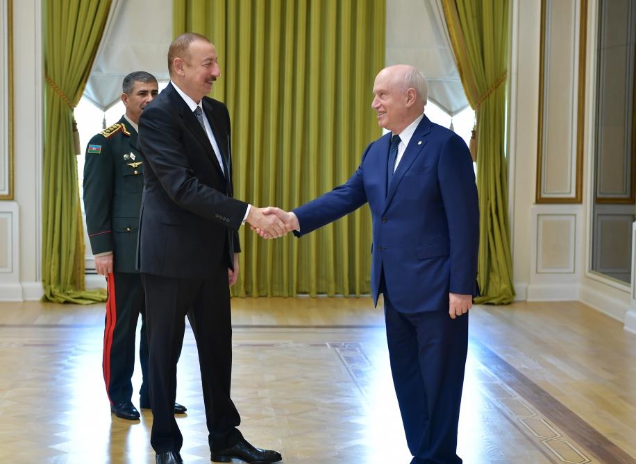 Prezident İlham Əliyev MDB Müdafiə Nazirləri Şurasının iclasının iştirakçılarını qəbul edib (FOTO) (YENİLƏNİB)