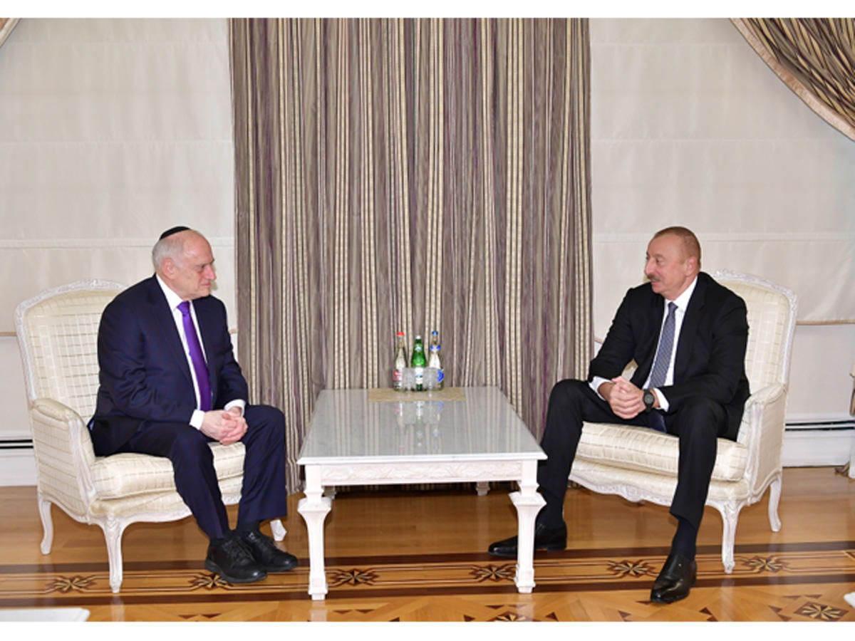 Prezident İlham Əliyev Əsas Amerika Yəhudi Təşkilatlarının Prezidentləri Konfransının icraçı sədr müavinini qəbul edib (FOTO) (YENİLƏNİB)