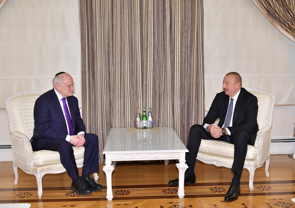 Prezident İlham Əliyev Əsas Amerika Yəhudi Təşkilatlarının Prezidentləri Konfransının icraçı sədr müavinini qəbul edib (FOTO) (YENİLƏNİB)