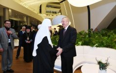 Azərbaycan Prezidenti İlham Əliyevin adından Dünya dini liderlərinin II Bakı Sammitinin iştirakçılarının şərəfinə ziyafət verilib (FOTO)