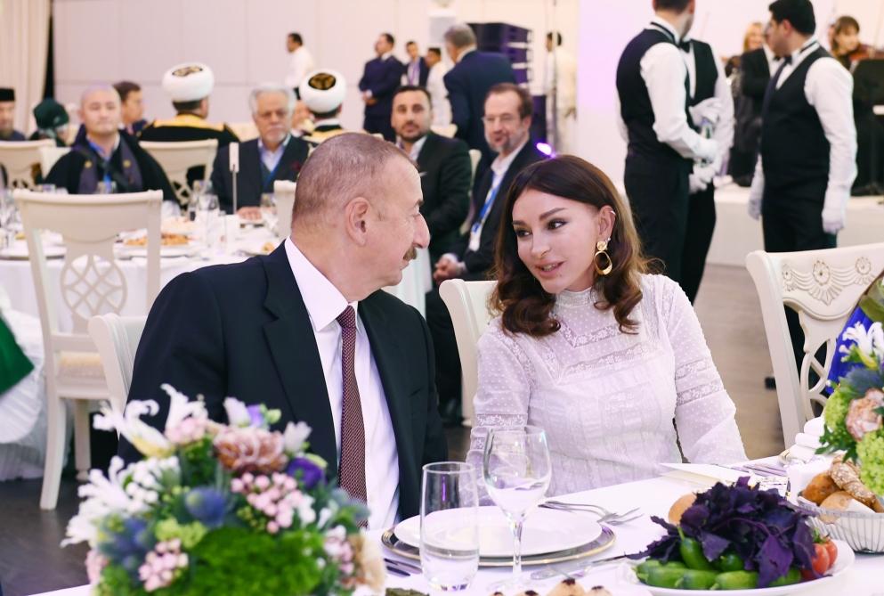 Azərbaycan Prezidenti İlham Əliyevin adından Dünya dini liderlərinin II Bakı Sammitinin iştirakçılarının şərəfinə ziyafət verilib (FOTO)