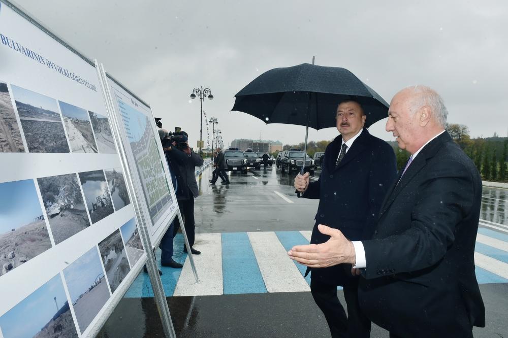 Prezident İlham Əliyev Sumqayıt Bulvar Kompleksinin yeni salınmış hissəsində yaradılan şəraitlə tanış olub (FOTO) (YENİLƏNİB)