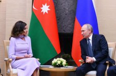 Azərbaycanın Birinci vitse-prezidenti Mehriban Əliyevanın Moskvada Rusiya Prezidenti Vladimir Putinlə görüşü olub (FOTO)