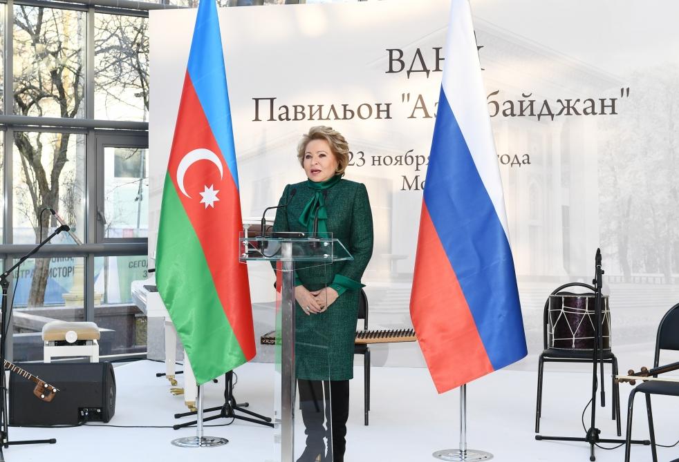 Azərbaycanın Birinci vitse-prezidenti Mehriban Əliyeva Moskvanın Xalq Təsərrüfatı Nailiyyətləri Sərgisində yenidən qurulan “Azərbaycan” pavilyonunun açılışında iştirak edib (FOTO)