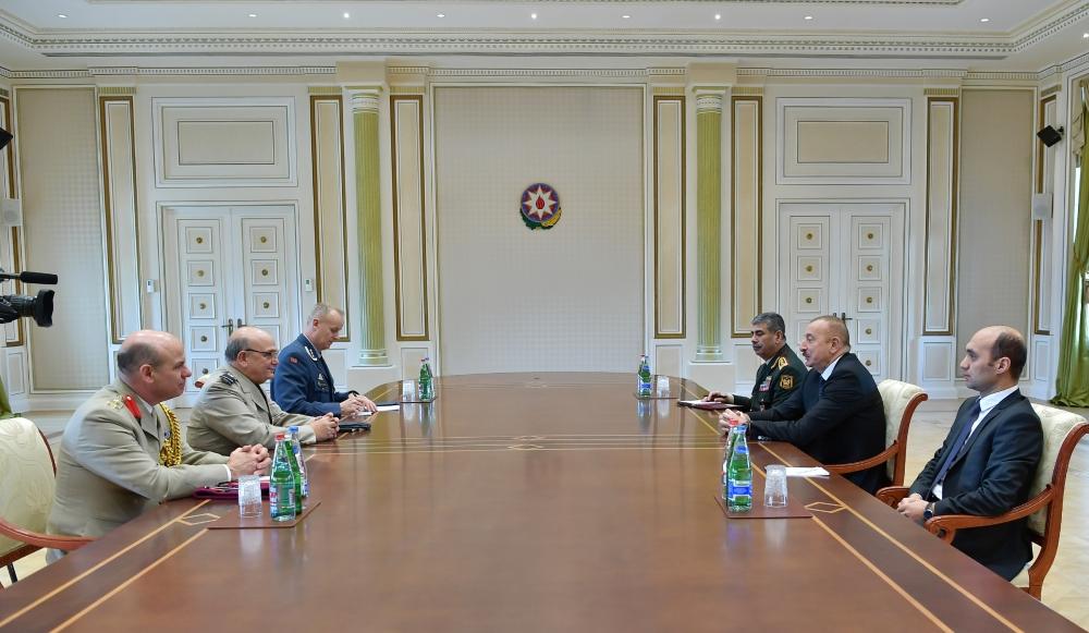 Prezident İlham Əliyev NATO-nun Hərbi Komitəsi sədrinin başçılıq etdiyi nümayəndə heyətini qəbul edib (FOTO) (YENİLƏNİB)