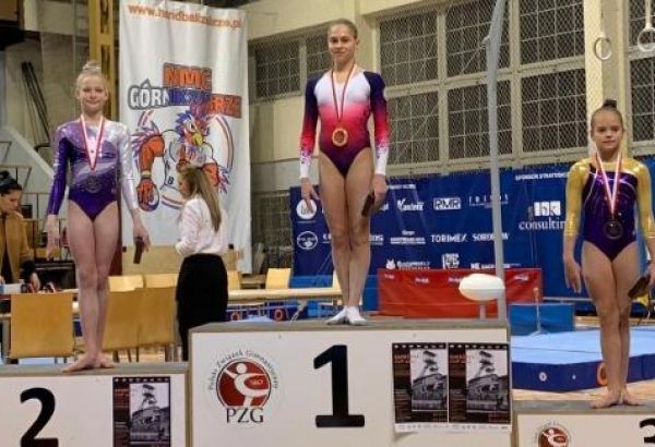Qadın idman gimnastlarımız Polşadan medallarla qayıdır (FOTO)