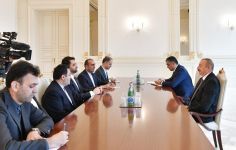 Prezident İlham Əliyev İranın Rabitə və İnformasiya Texnologiyaları nazirinin başçılıq etdiyi nümayəndə heyətini qəbul edib (FOTO) (YENİLƏNİB)