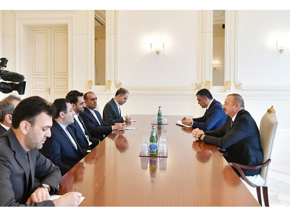 Prezident İlham Əliyev İranın Rabitə və İnformasiya Texnologiyaları nazirinin başçılıq etdiyi nümayəndə heyətini qəbul edib (FOTO) (YENİLƏNİB)