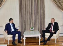 Prezident İlham Əliyev Türkiyənin Kənd Təsərrüfatı və Meşəçilik nazirinin başçılıq etdiyi nümayəndə heyətini qəbul edib (FOTO) (YENİLƏNİB)