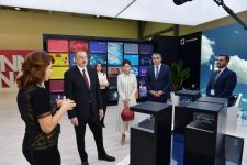 Prezident İlham Əliyev və birinci xanım Mehriban Əliyeva “Bakutel-2019” sərgisi ilə tanış olublar (FOTO) (YENİLƏNİB)