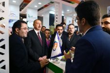 Prezident İlham Əliyev və birinci xanım Mehriban Əliyeva “Bakutel-2019” sərgisi ilə tanış olublar (FOTO) (YENİLƏNİB)
