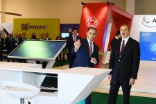 Prezident İlham Əliyev və birinci xanım Mehriban Əliyeva “Bakutel-2019” sərgisi ilə tanış olublar (FOTO) (YENİLƏNİB)