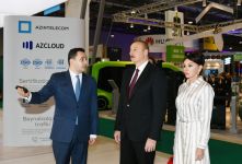 Prezident İlham Əliyev və birinci xanım Mehriban Əliyeva “Bakutel-2019” sərgisi ilə tanış olublar (FOTO) (YENİLƏNİB)