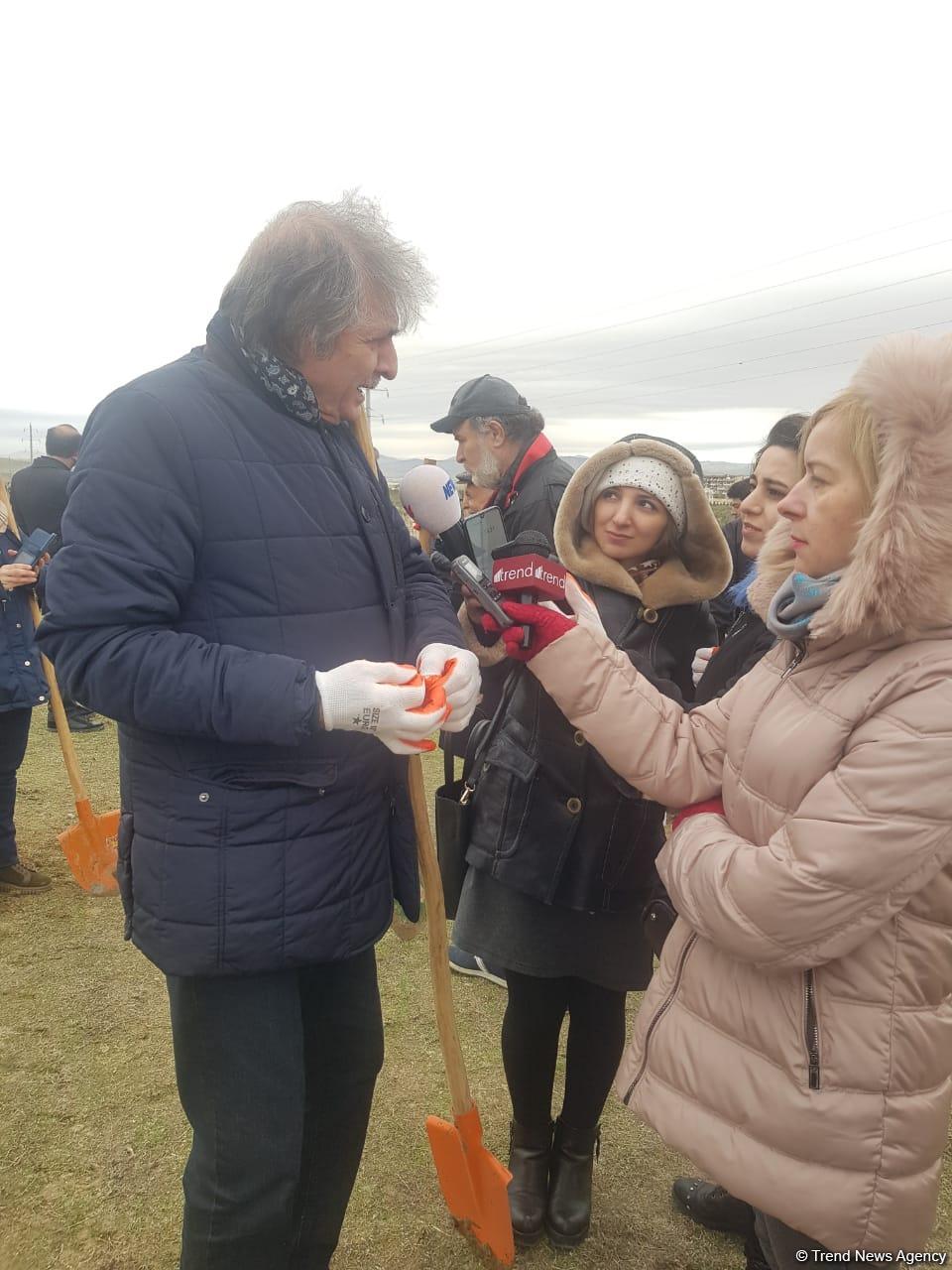 Nəsiminin yubileyi ilə əlaqədar ağac əkmək ikiqat şərəfli bir işdir - Rəssamlar İttifaqının sədri (FOTO)
