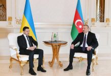 Prezident İlham Əliyevin və Prezident Vladimir Zelenskinin təkbətək görüşü olub (FOTO) (YENİLƏNİB)