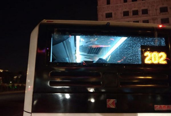 Bakıda sərnişin avtobusları toqquşub (FOTO)