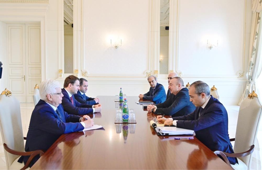 Prezident İlham Əliyev Rusiyanın İqtisadi İnkişaf nazirini qəbul edib (FOTO) (YENİLƏNİB)